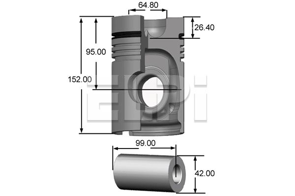 Piston LP181 2218 STD ELPI